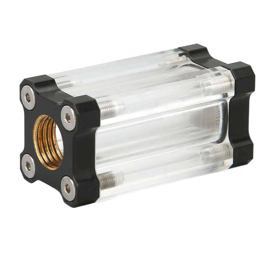 Water Cooling System Filter 40 Mesh Single Sided Filter Computer Water Cooling System Brass Acrylic G1/4 Thrd Liquid Filter