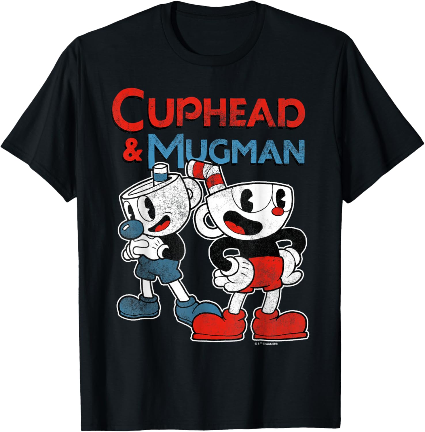 Cuphead Mugman Retro Game Characters T-shirt XXXXL