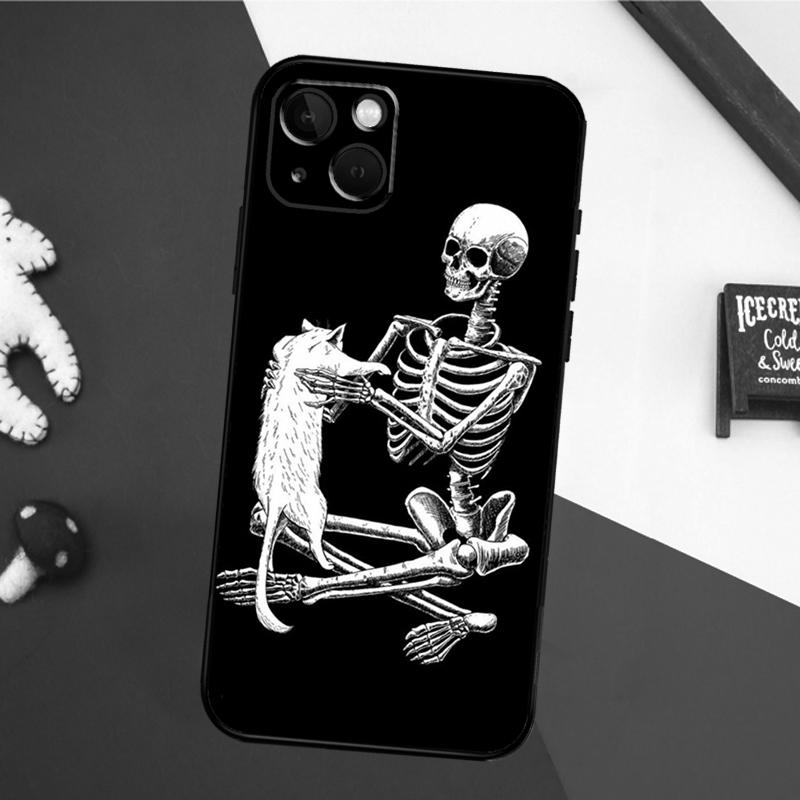 Bones Skeleton Bumper Phone Case For iPhone 16 15 14 11 12 13 Pro Max X XS XR Plus Back Cover