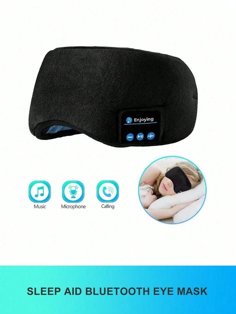 Wireless 5.3 Sleep Headphones: Wireless Music Eye Mask For Travel And Sleep - Battery Powered, Breathable, And Light Blocking