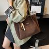 Versatile Commuter Large-capacity Suede Bag Autumn and Winter New Retro Women's Shoulder Bag Lightweight Tote Bag
