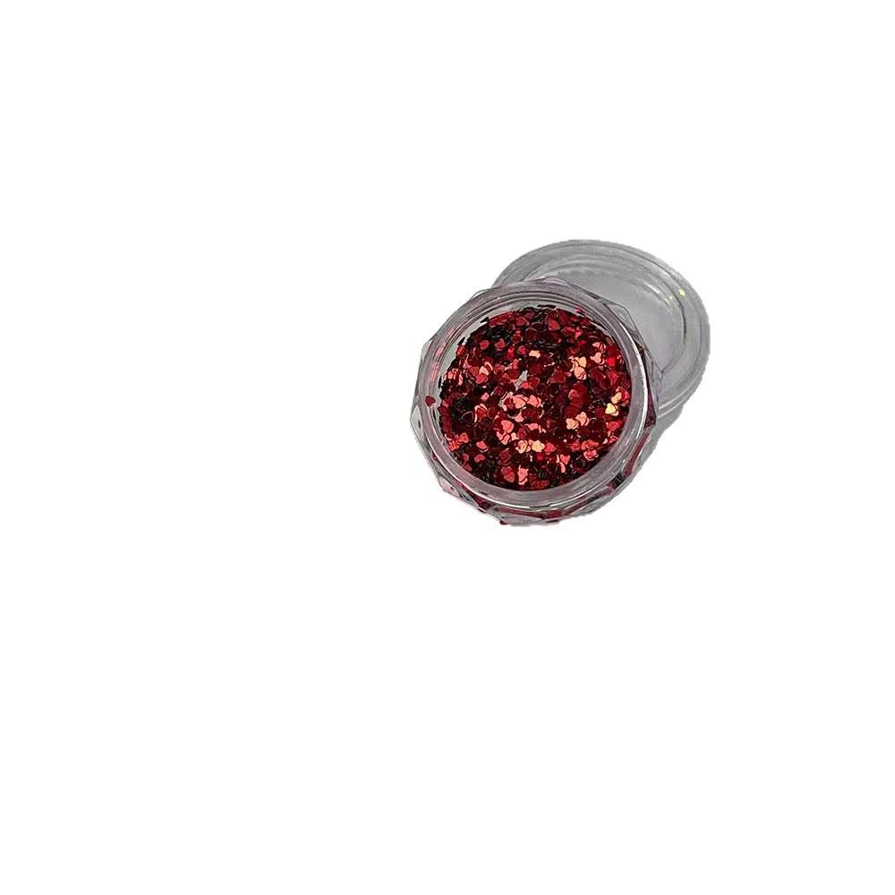 Iridescent Star and Heart Sequin Nail Art Decorations