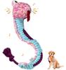 Flechazo Dog Durable Squeaky Stuffed Animal for Medium and Large Dogs Toy, Small, (Snake)