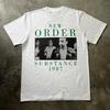 Vintage New Order Substance 1987 White All Size T Shirt YA40 Vintage Washed Designer Clothes Casual Soft Unisex Graphic