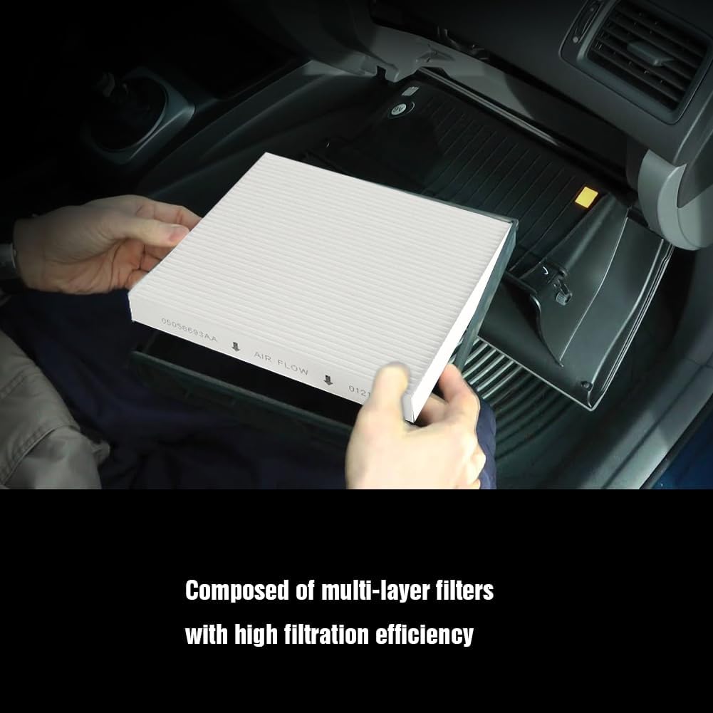 Air Filter Kit Cabin Air Filter & Filter Access Door 68052292AA 68318365AA for RAM 1500 2500 3500 Cabin