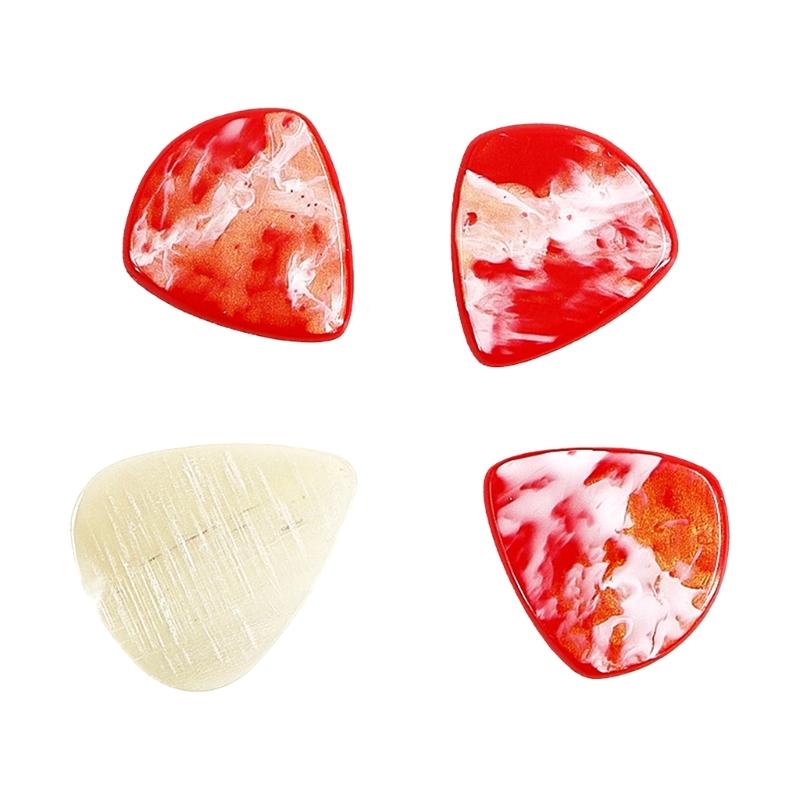 Wear Resistant Resin Guitar Pick Ukulele Plectrums Electric Guitar Pick Nonslip Guitar Pick Guitar Replacement Part красный