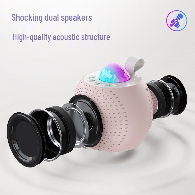 Starry Sky Projector & Karaoke Speaker: All-in-One Outdoor Microphone & Speaker Set for Family Karaoke