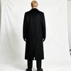 Men Black Suit Outfit Long Trench Coat Vest Shirt Tie Gloves Full Set Halloween Carnival Party Cosplay Costume for Adult Men