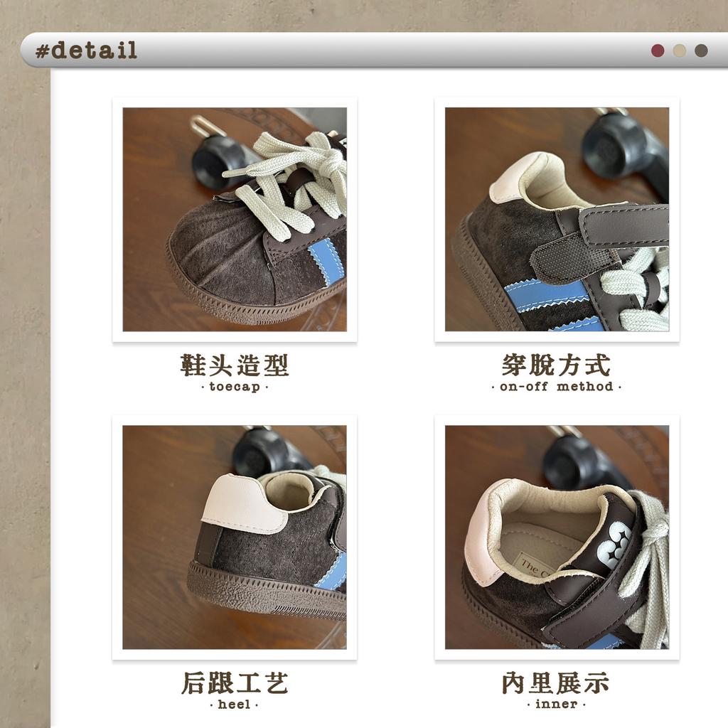 XSHX Retro Sport Handgefertigte Shell Head Plissiertes Leder Jungen und Mädchen Moralische Erziehung Funktionelle Board Schuhe Wenzhou Klassenkameraden Klettverschluss