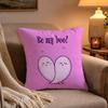 Anime Cute GGhost Couple Pillow Case Soft Plush Cushion Cover Double Print and Invisible Zipper for Sofa Home Car Use