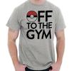 Funny Off To The Gym GO Trainer Workout Joke Womens or Mens Crewneck T Shirt Tee
