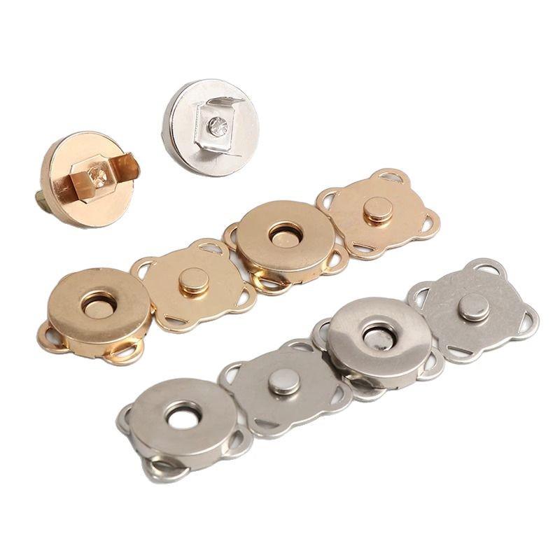Runde Metall-Magnetische Versteckte Schnallen für Taschen & Bekleidung - 14 mm & 18 mm