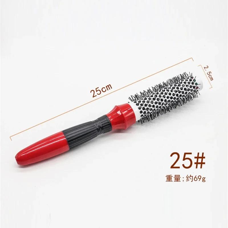 

5 размеров, расческа для волос, профессиональная салонная щетка для волос, расческа для укладки волос, парикмахерские расчески, круглая алюминиевая трубка, бигуди для вьющихся волос