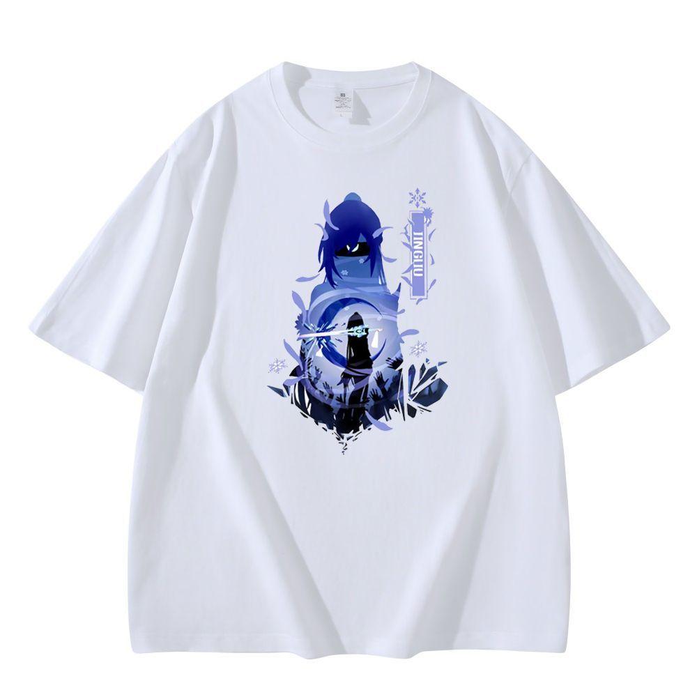 New Anime Honkai Star Rail Firefly Cosplay Printed Short Sleeve TShirt Casual Tee Fashion Vintage Shirts Versatile In Summer