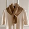 Knitted Scarf Women  Wool Winter Warm Scarves Bright Solid Color Design Thickened Shawl Soft Triangle Pure Wool Neck