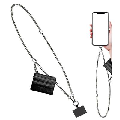 New Phone Strap With Zippered Pouch, Clip And Go Strap For Phone With Wallet Crossbody, Adjustable Phone Strap Crossbody