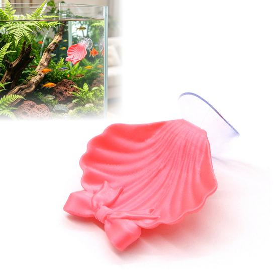 Betta Hammock Shell, Betta Fish Bed with Suction Cup, Plastic Conch Shell Fish Hammock, Resting Spot for Betta, Shrimp, Cichlid, Small Fish Tank Decor