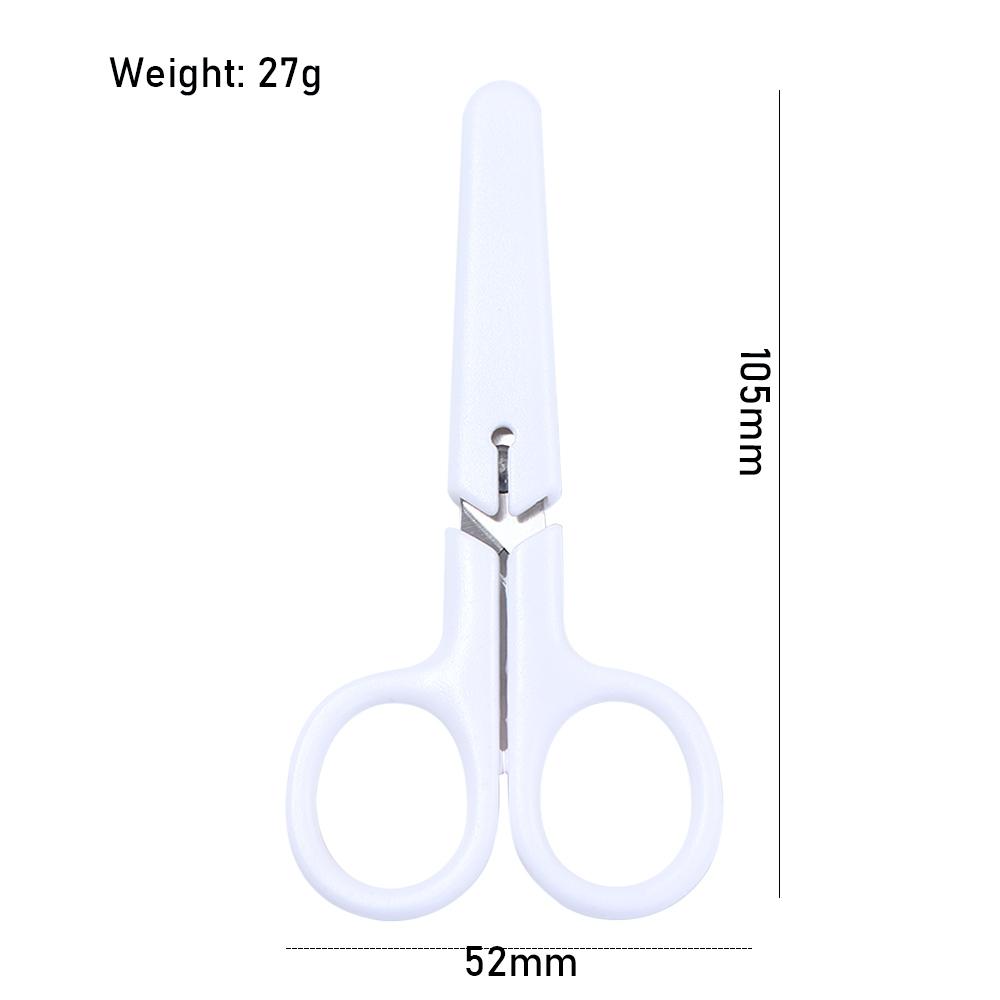 with Cover for Paper Mini Stainless Steel White Tiny Scissors Scissor Office Scissor White Color