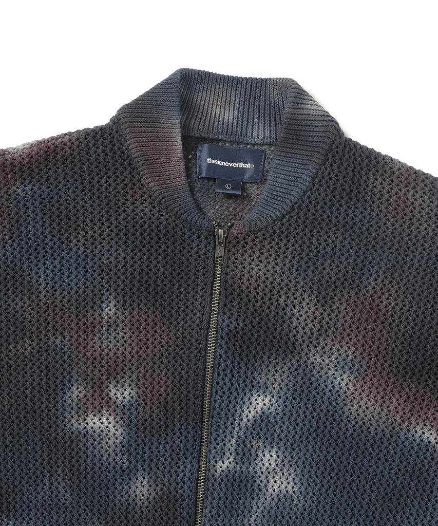 Thisisneverthat Net Knit Jacket Indigo