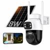 ZAIDER Outdoor Solar Wireless Security 4K Resolution Dual Smartphone 8500mAh No Wiring AOV Power PTZ Automatic PIR Human Japanese Voice IP66 Family