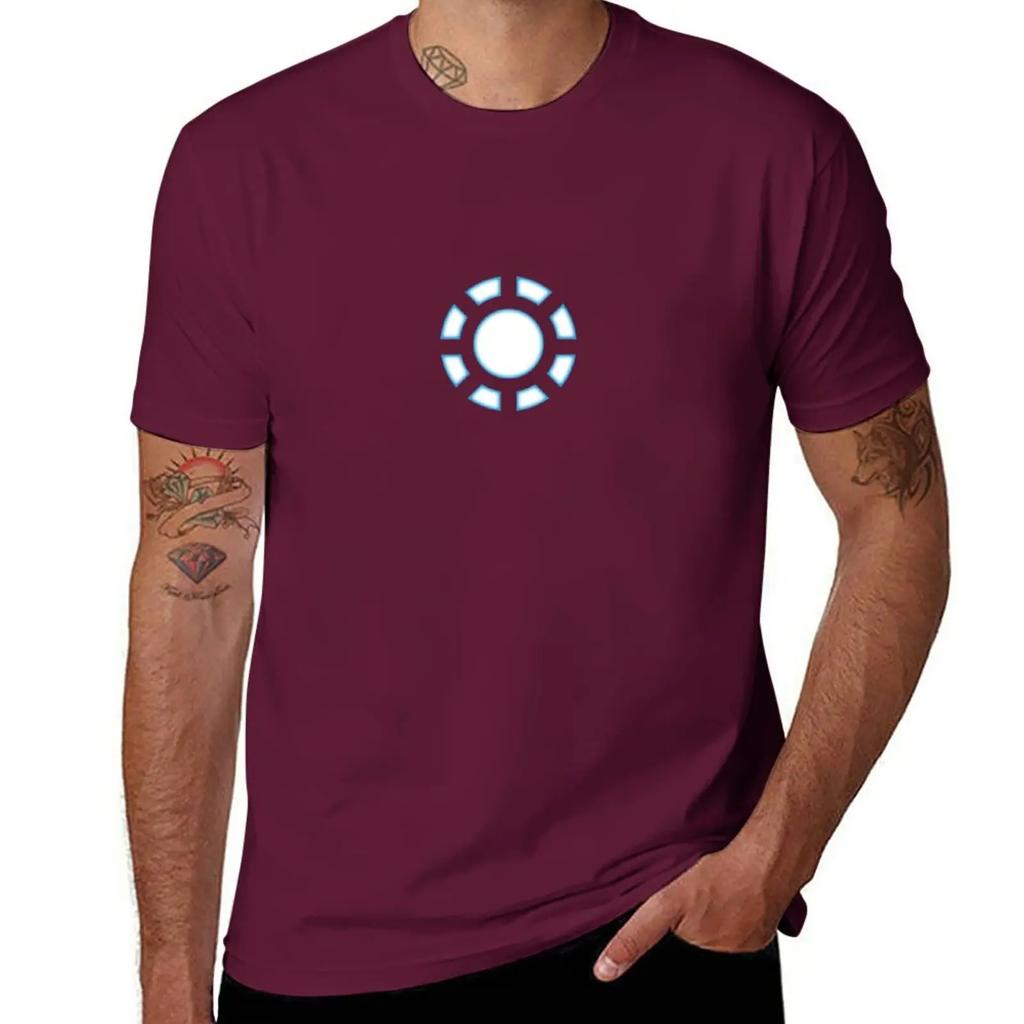 Arc Reactor Tshirt Quick Drying Korean Fashion Men Graphic T Shirts