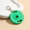 Keychain Pendant Small Barbell Charm Gym Keyring Sports Style Mini Fitness