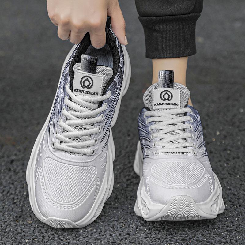 New Men's Sports Shoes Mesh Breathable Men's Shoes Summer D Printing Casual Shoes Rubber and Plastic Sole Explosion
