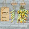 Farmhouse Decor: Pepper, Corn, Garlic, Veggie Fruit Skewers with Hemp Rope