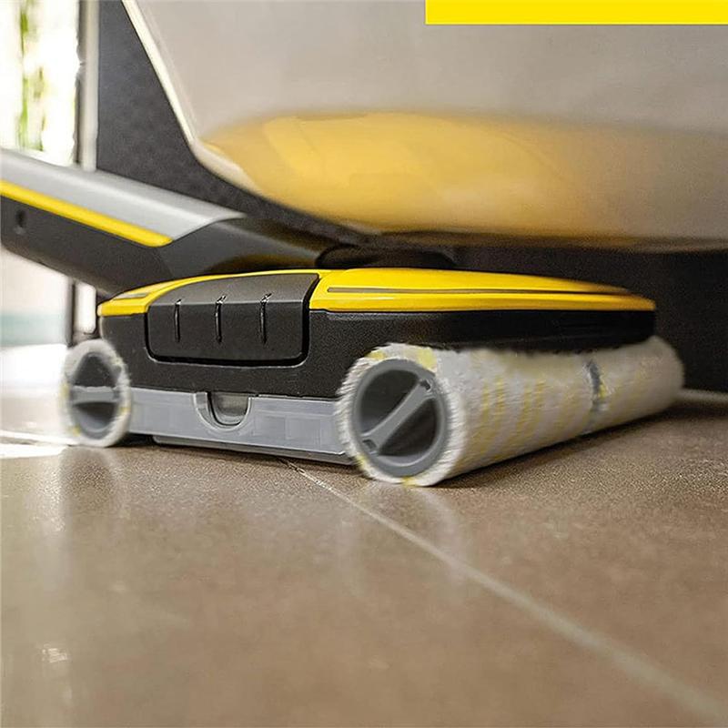 B69A Microfibre Roller Set For Karcher FC7 FC5 FC3 FC3D EWM2 Electric Hard Floor Cleaner 2.055-007.0/2.055-006.0 Easy Install Ye