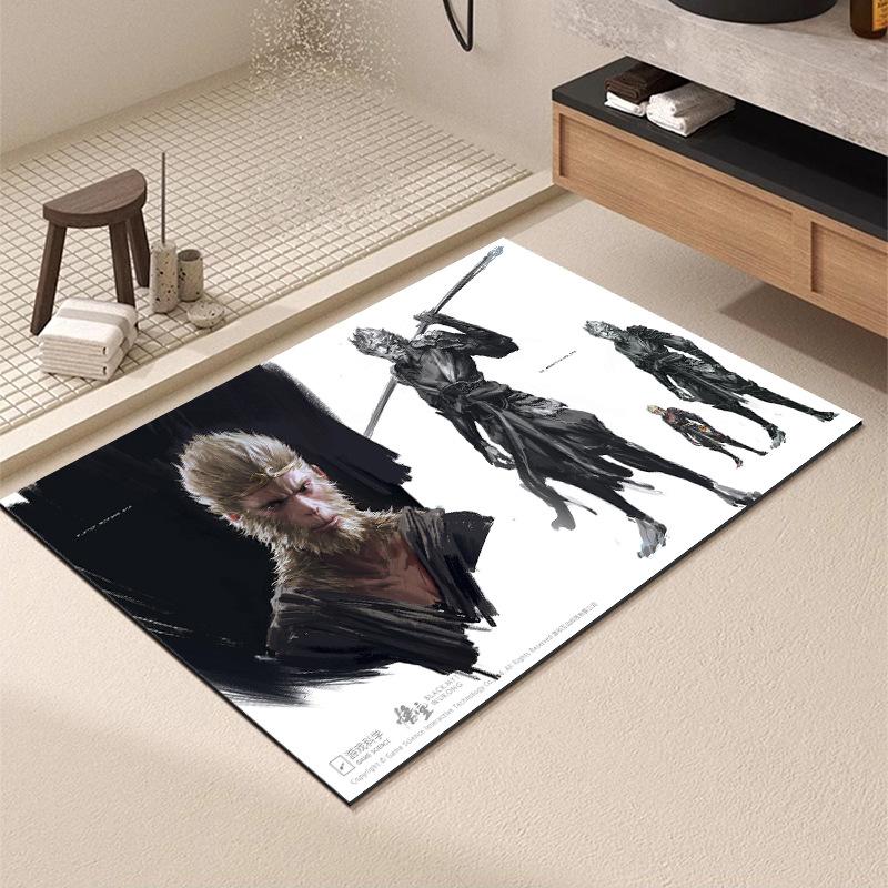 Washable Wear-resistant Diatom Mud Floor Mats Bathroom Anti-slip Mats