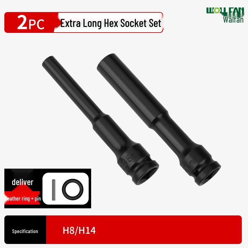 Ultra-Thin Long Thin-Wall Impact Socket Wrench for Motorcycle & Electric Vehicle Repair