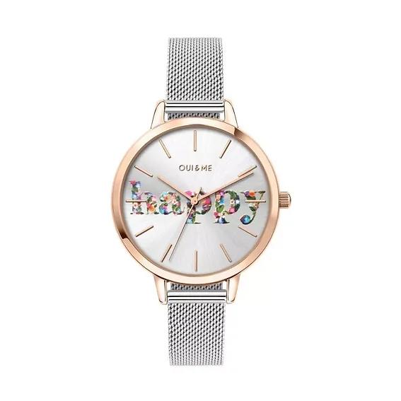 Oui & Me Grande Amourette Silver Dial Stainless Steel Quartz ME010029 Women's Watch
