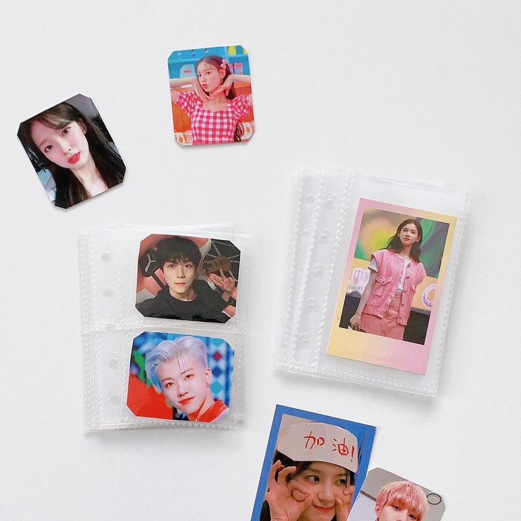 Crystal Clear M5 Storage Bag: Single/Double Grid for Small Cards & Albums