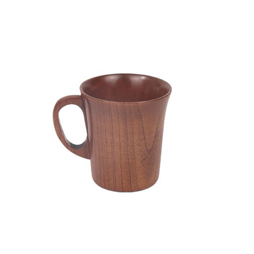 1PC Japanese Creative jujube Sour Wood Cup, Coffee Tea Beer Juice Milk Water Mug with Handle  Primitive Handmade Natural