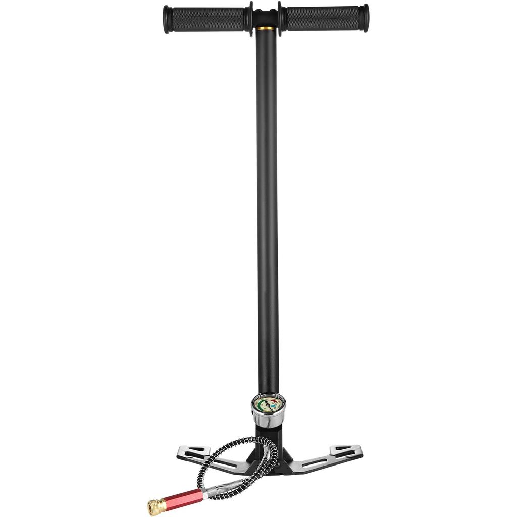 VEVOR PCP Hand Pump, 3 Stage, 30Mpa 4500 PSI High Pressure PCP Air Rifile Filling Stirrup Pump with Oil-Moisture Filter Pressure Gauge