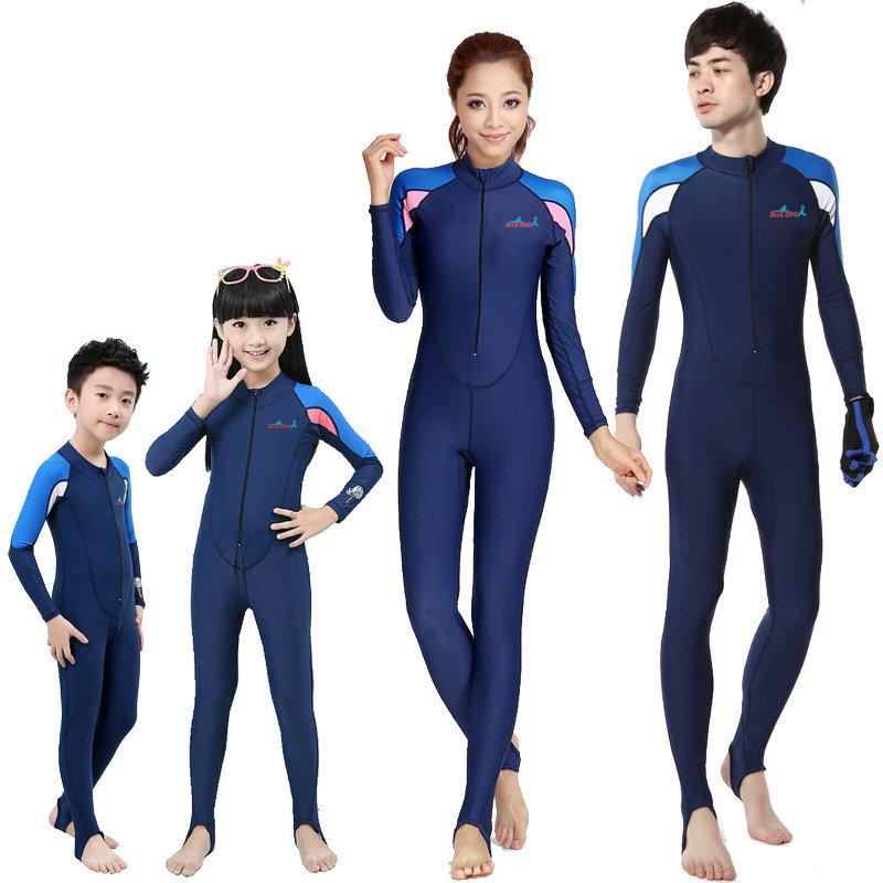 Unisex Adult Full Body Long Sleeve Swimsuit: Quick-Dry, Breathable, Sun-Protective for Surfing, Snorkeling, and Diving.