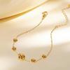 Gold Rose Choker and Bracelet Set for Women Fashionable Accessory Perfect for Gifts