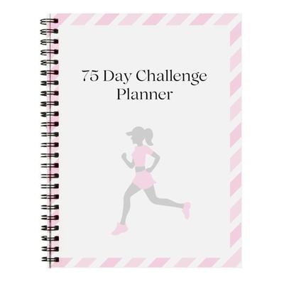 75 Day Challenge Planner Twin Wire Binding Daily Planner 21x14cm Fitness Workout Diet Reading Tracking Journal Notebook