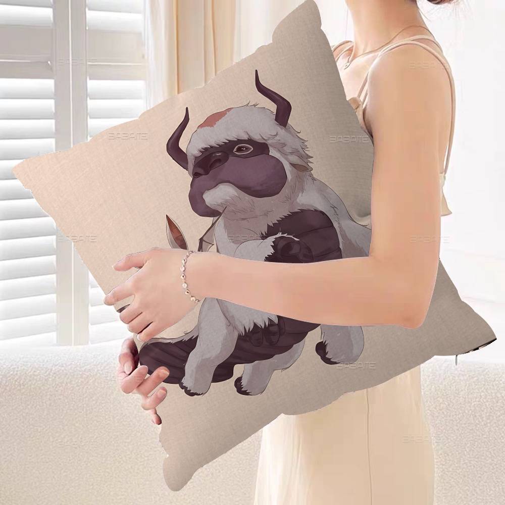 Avatar The Last Airbender Pillow Covers Cartoon Sofa Decorative Home Doublesided Printing Short Plush Cute Cushion Cover