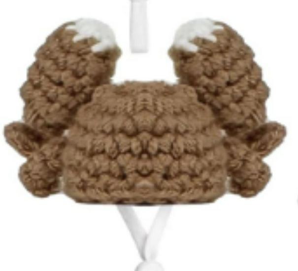 Christmas Goose Figurine Set with Hand-Crocheted Mini Pet Hats