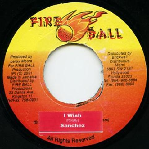 

7inch Record SANCHEZ - I Wish none Fire Ball 2002 Jamaica Reggae, Ska & Dub