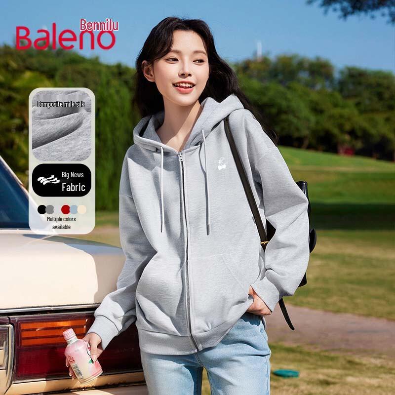 

Baleno Women s 2025 Autumn Hooded Cardigan Sweatshirt M