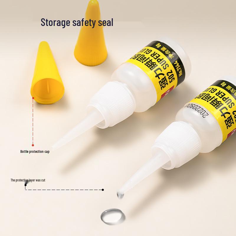 Deli 502 Fast-Drying Strong Glue, 8g - High Viscosity for Ceramic, Glass, and Metal.