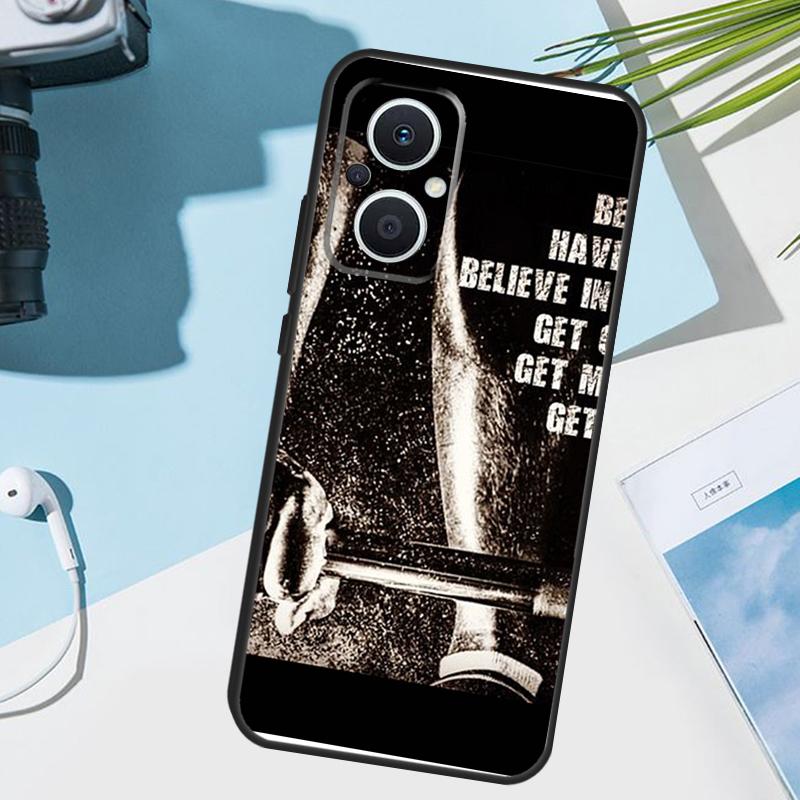 Bodybuilding Gym Fitness Cover For OPPO Reno 8T 7 8 Lite 14F 13F 12F 11F 14 13 12 11 10 OPPO Find X8 X6 X5 X9 Pro Case