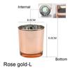 Creative Electroplated Glass Candle Cup Colorful Aroma Aromatherapy Cup Empty Glass Container Living Room Ornament