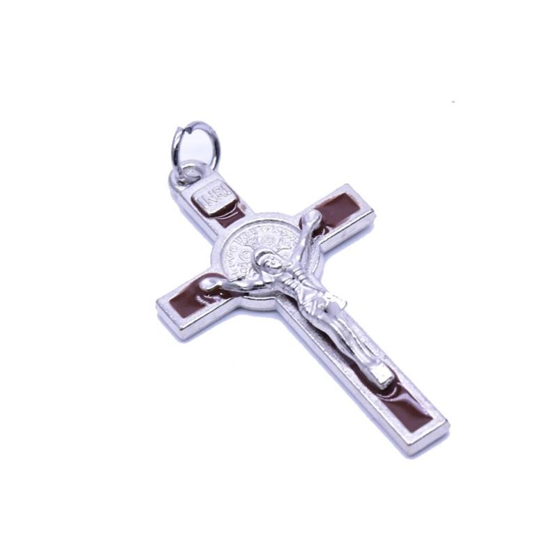 

Necklaces Unique Metal Pendants Jewelry Cross Charm Suitable for Christian Believers, Gift Enthusiasts, Trendsetters коричневый