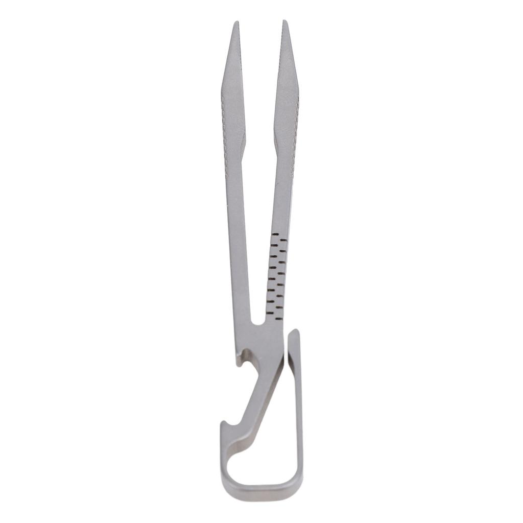 Small Tweezer Professional Ti Alloy Mini Keychain Tweezer EDC Tweezer Bottle Opener for Camping Travel Outdoor