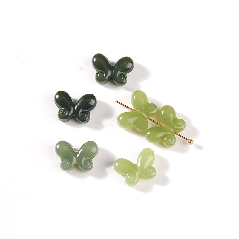 1 Set DIY Bracelet Necklace Accessories Natural Stone Carved Bead Pixiu Prayer Bead Supplies For Jewelry Making