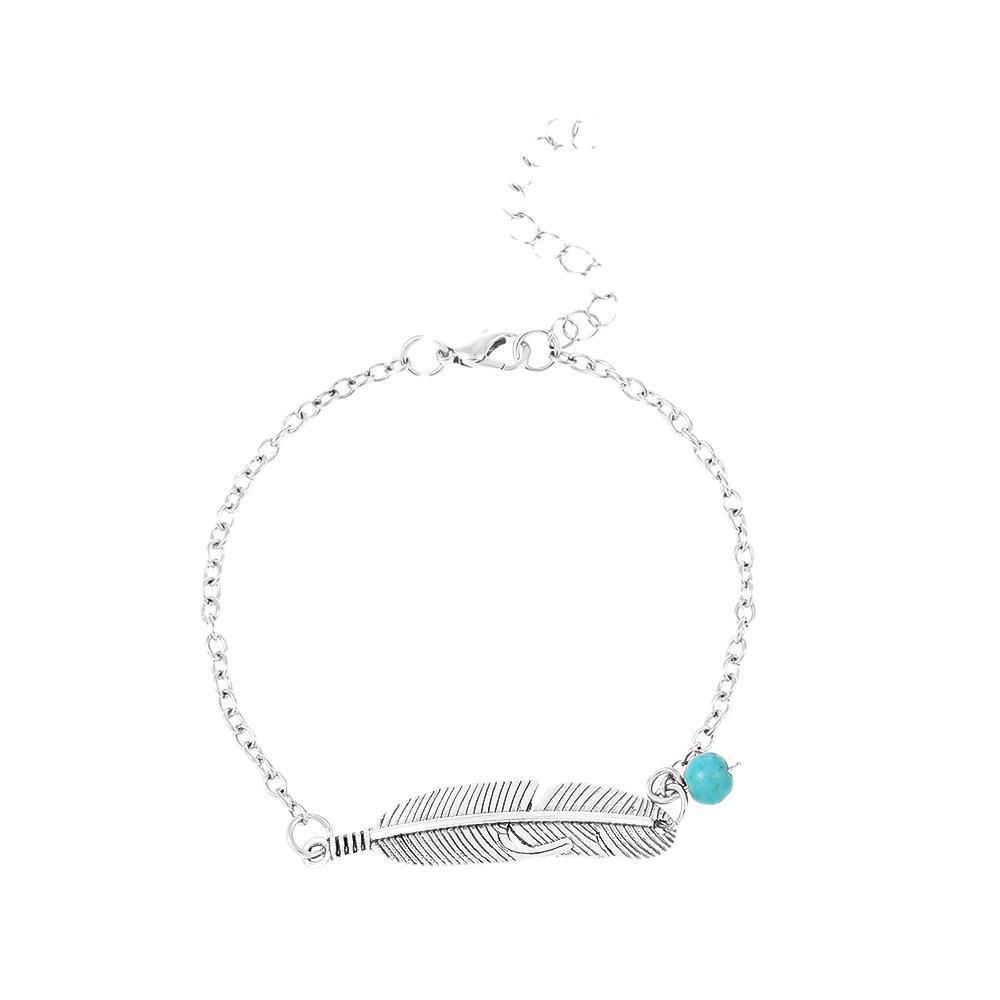 

Европейский и американский модный двухслойный пляжный браслет на ногу