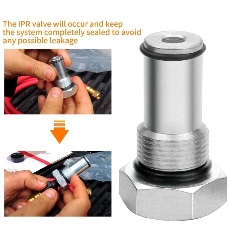 Oil Rail Adapter with 6.0 High Pressure Oil Pump IPR Valves Air Test Fitting Tool for 6.0L Engine